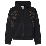 Felpa con zip e borchie in cotone FOFW26HO02012 0027 FOUND 