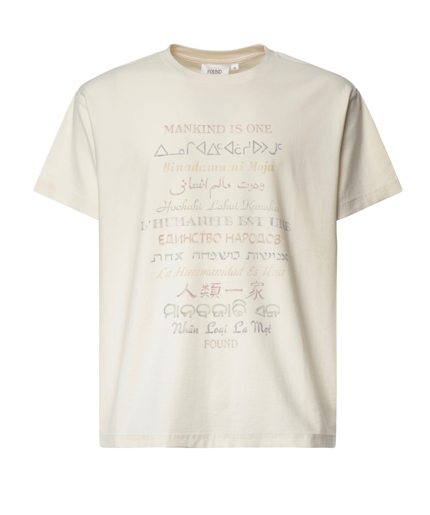 T-shirt One Humanity in cotone FOFW26TT32012 0075 FOUND 