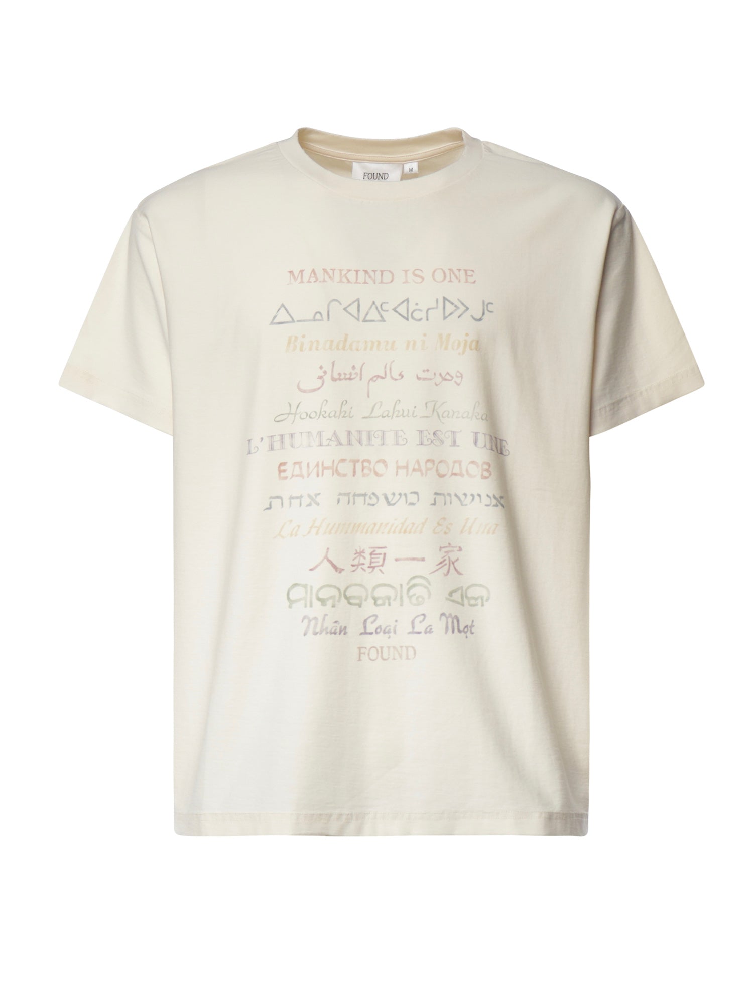T-shirt One Humanity in cotone FOFW26TT32012 0075 FOUND 