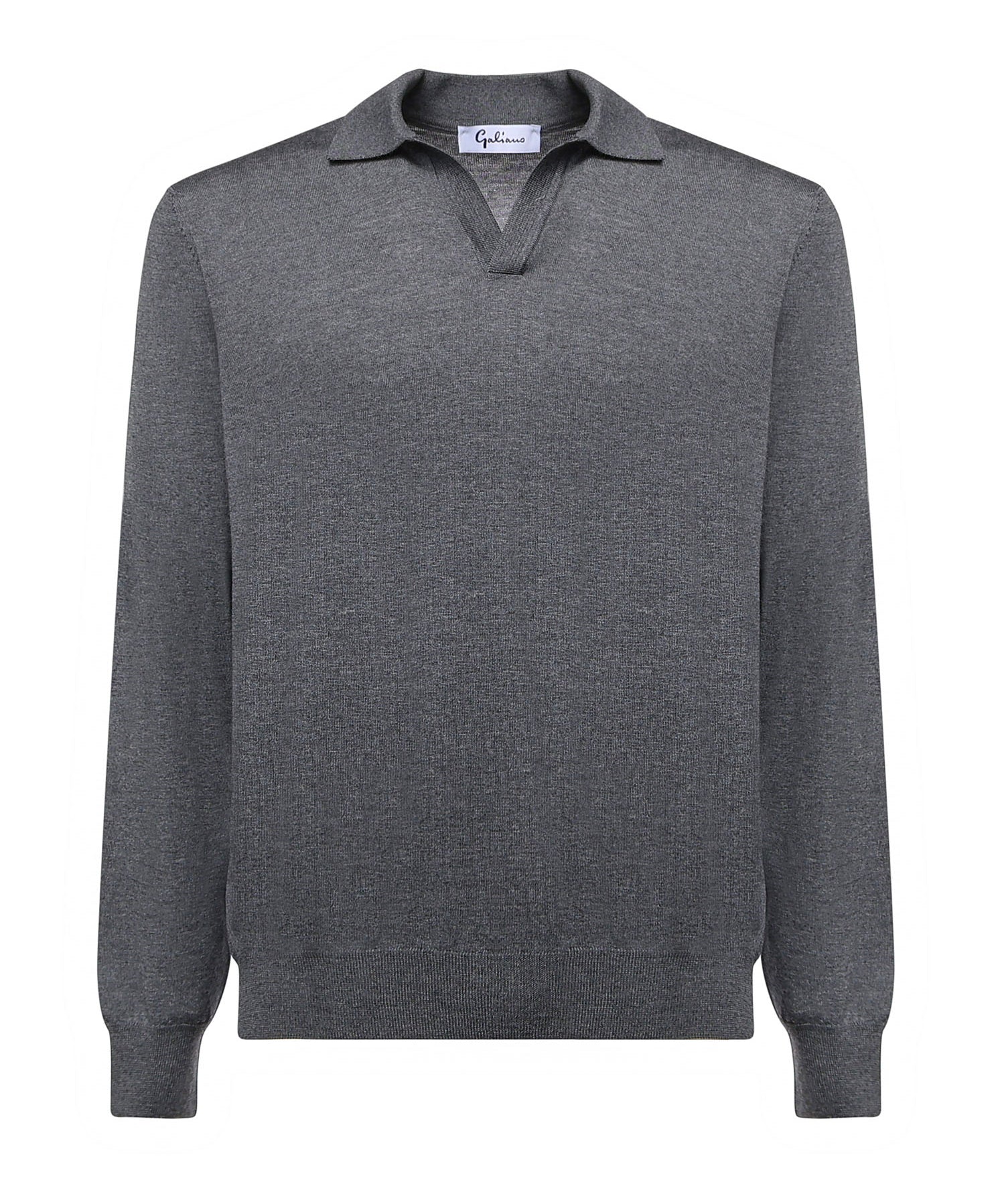 Pullover polo in lana 14513 43189089 GALIANO 