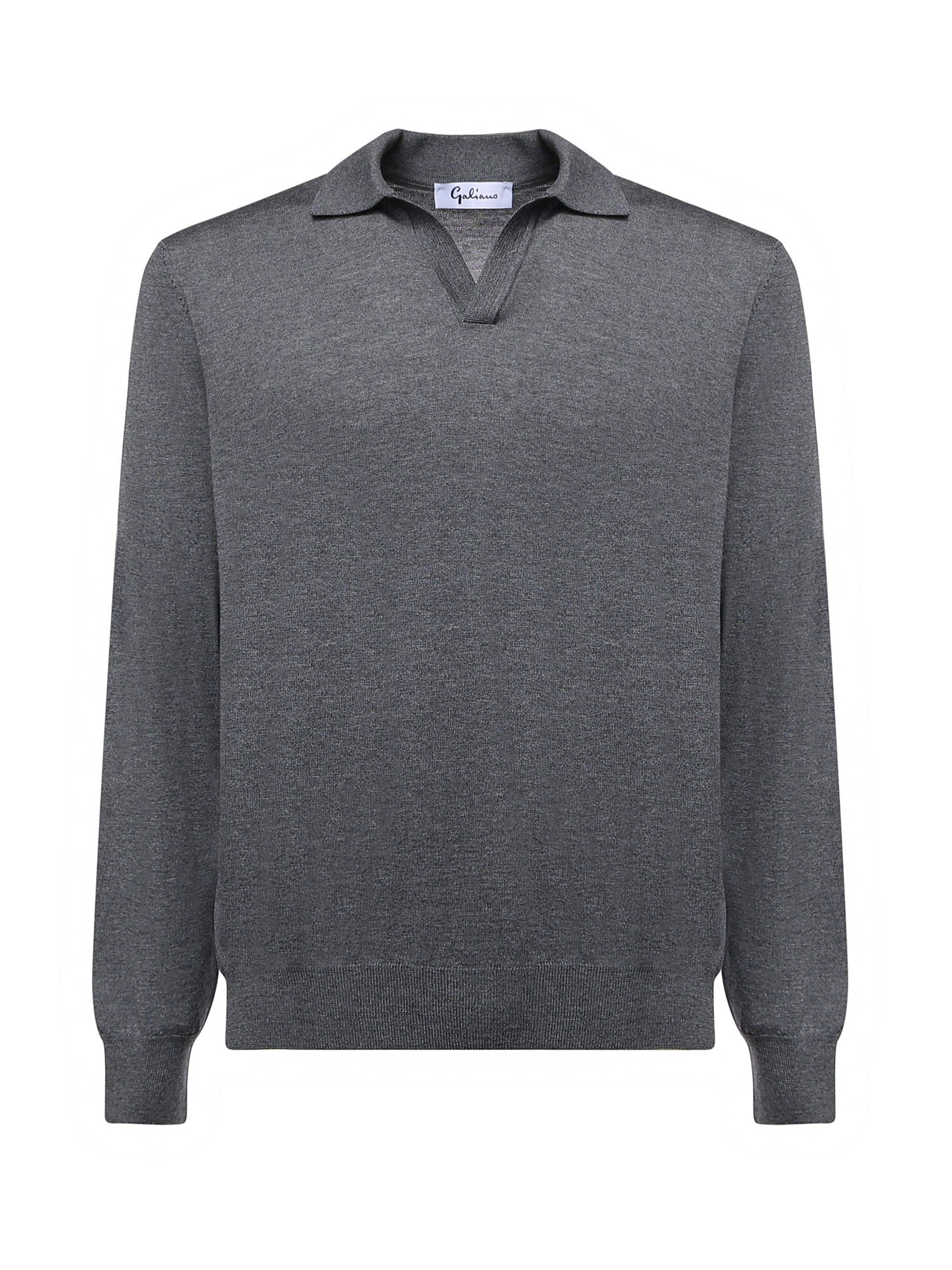 Pullover polo in lana 14513 43189089 GALIANO 