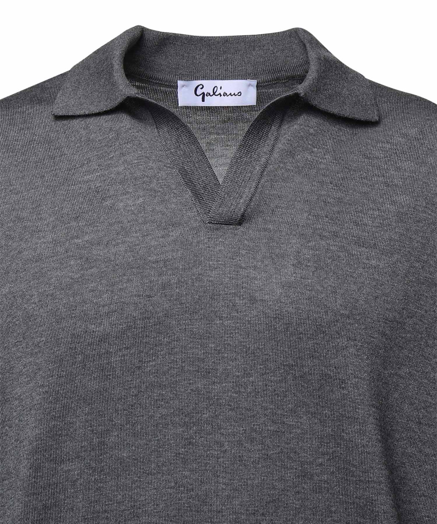 Pullover polo in lana 14513 43189089 GALIANO 