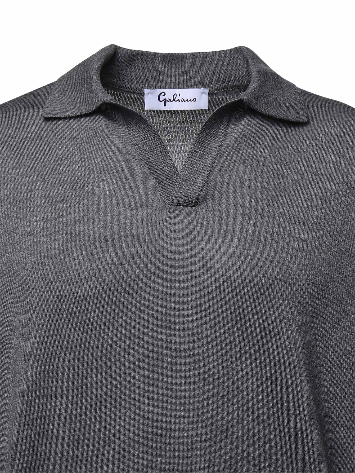 Pullover polo in lana 14513 43189089 GALIANO 