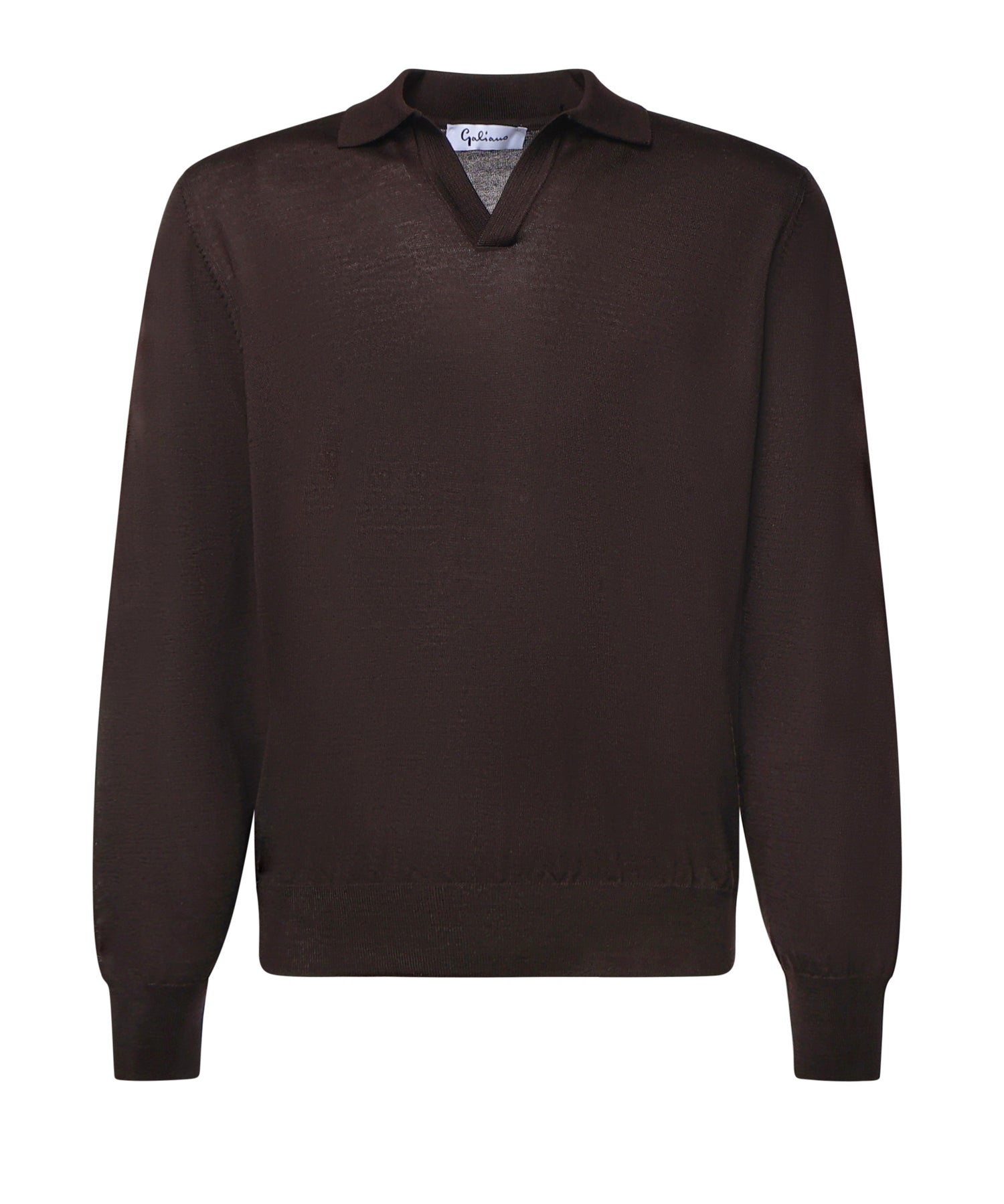 Pullover polo in lana 14513 43189195 GALIANO 