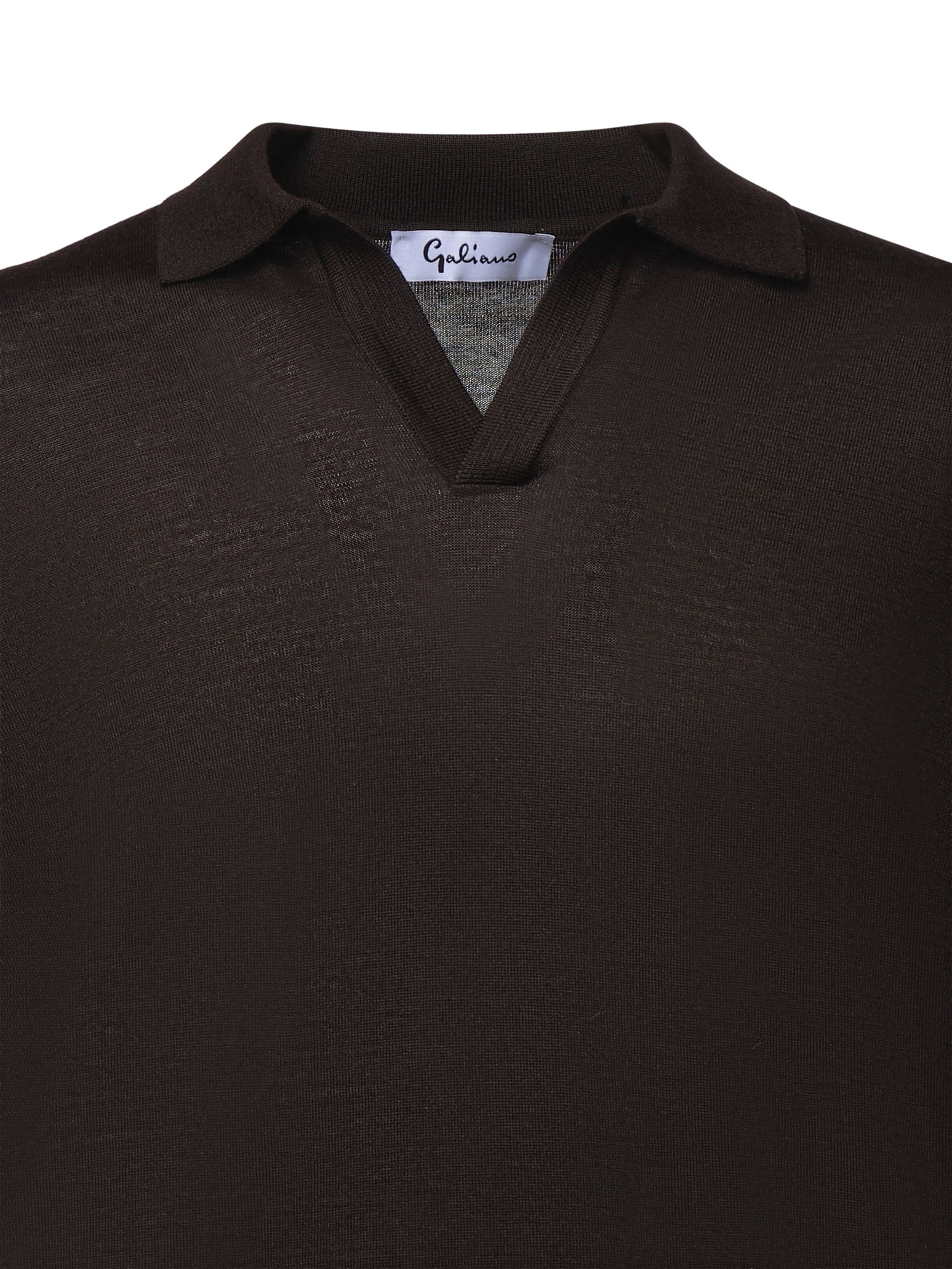 Pullover polo in lana 14513 43189195 GALIANO 