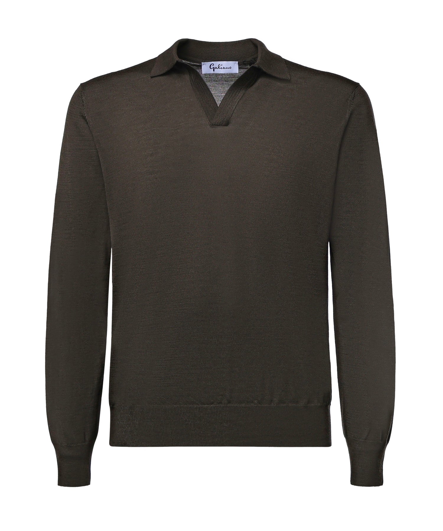 Pullover polo in lana 14513 43189488 GALIANO 