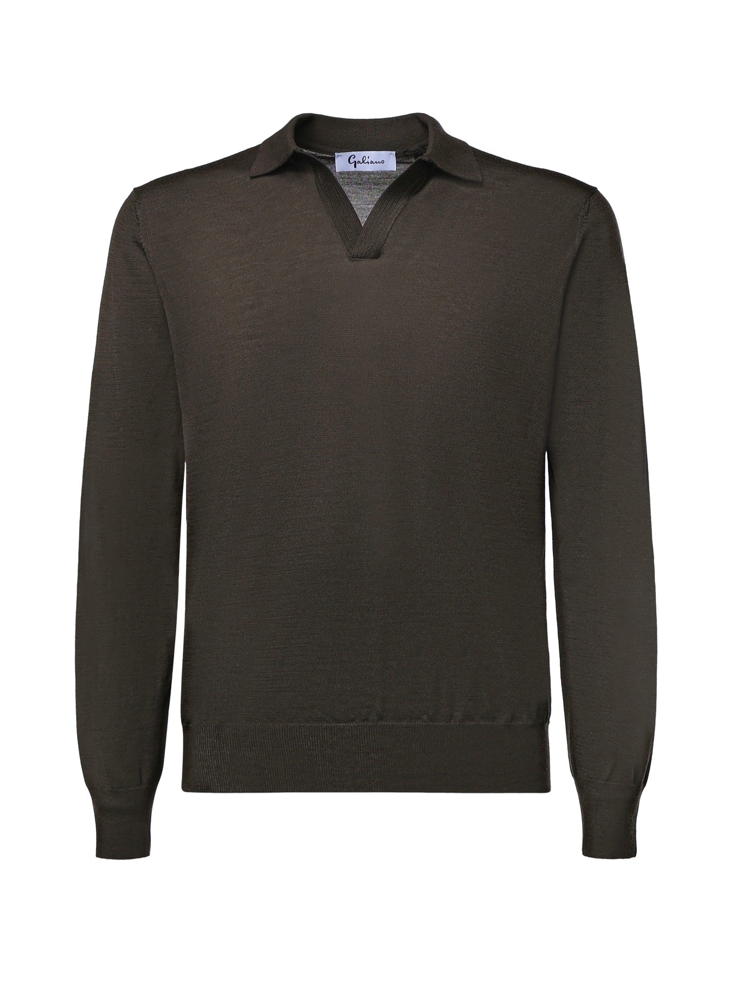 Pullover polo in lana 14513 43189488 GALIANO 