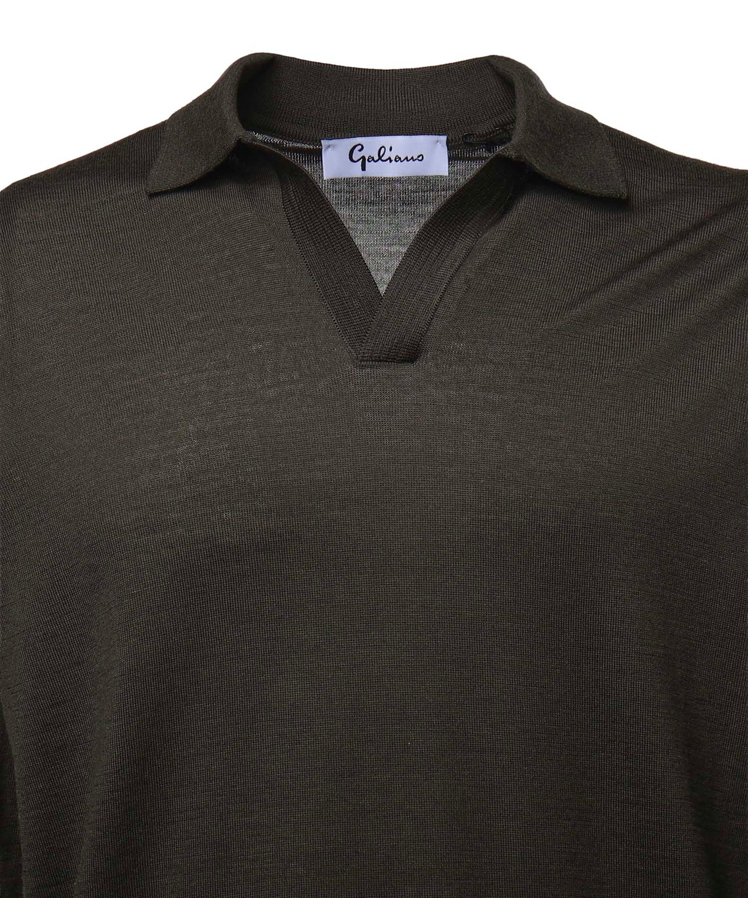 Pullover polo in lana 14513 43189488 GALIANO 