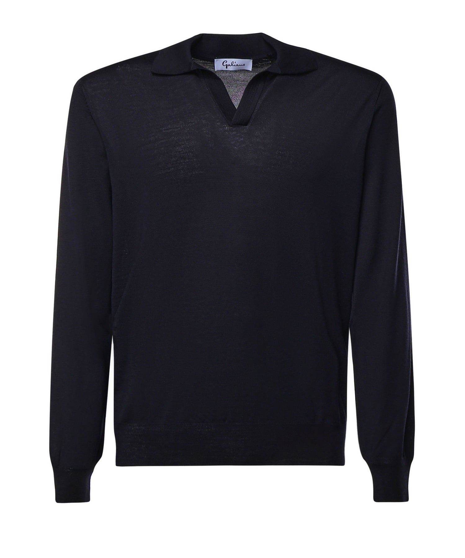 Pullover polo in lana 14513 43189598 GALIANO 