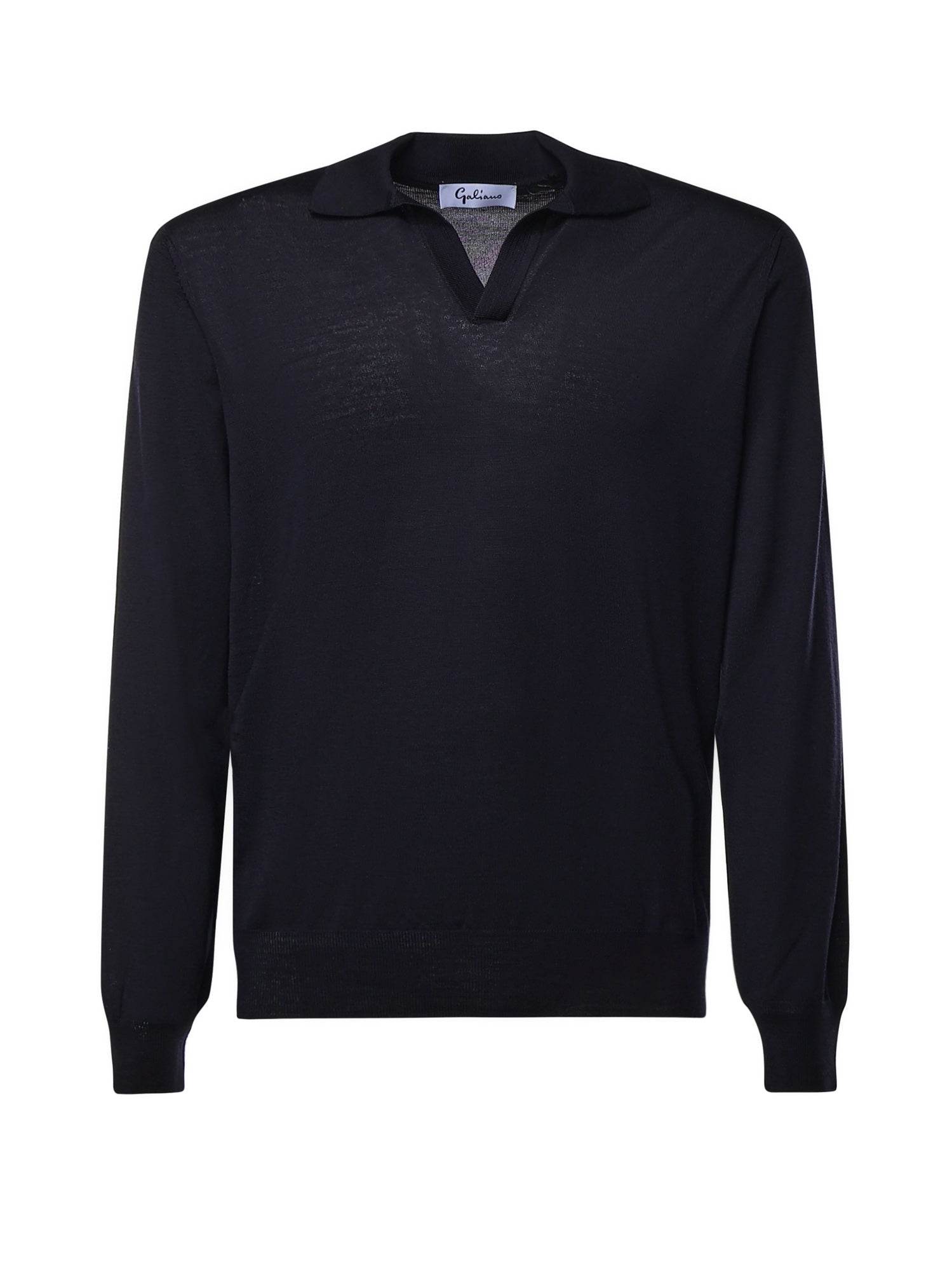 Pullover polo in lana 14513 43189598 GALIANO 
