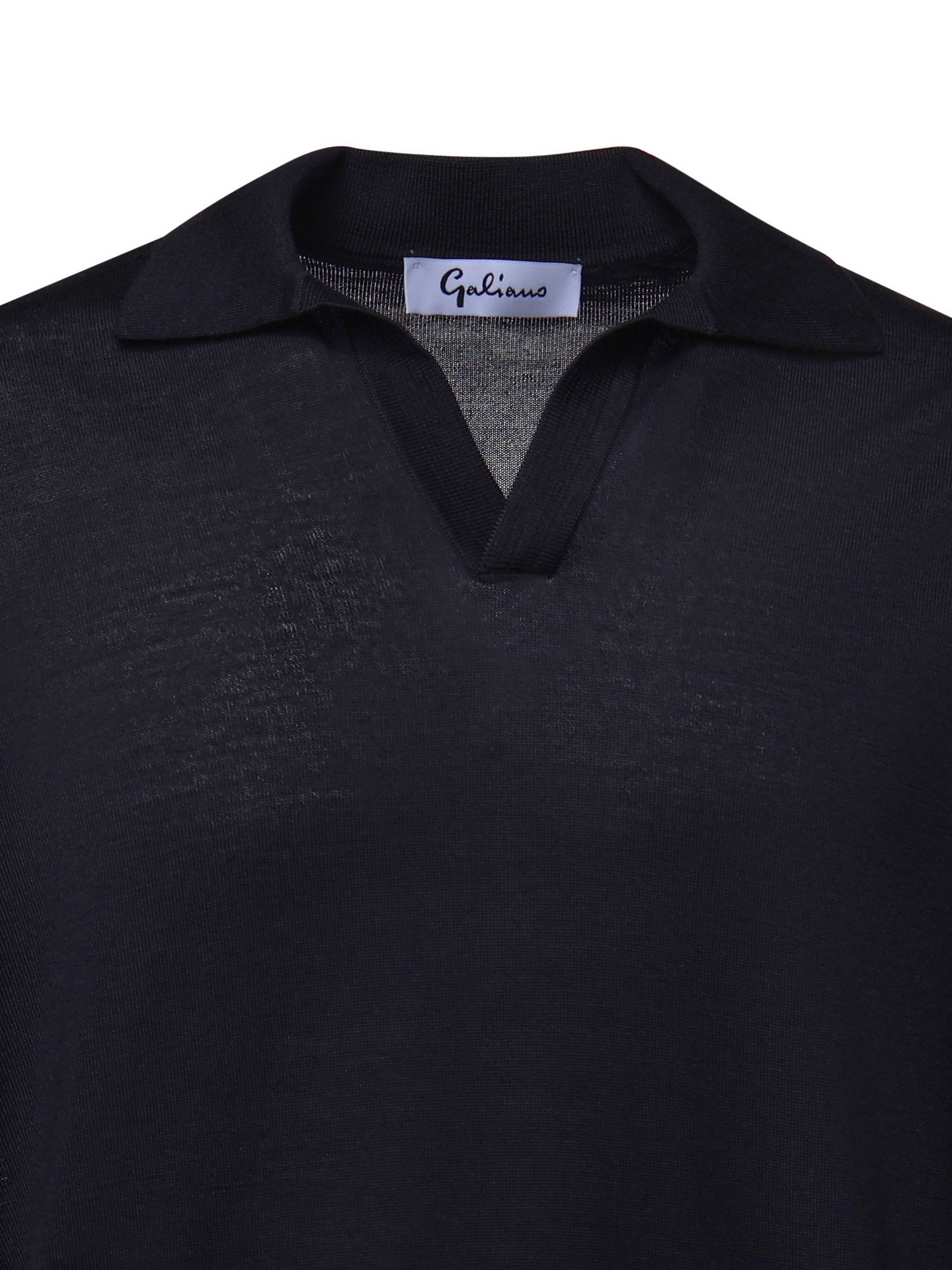 Pullover polo in lana 14513 43189598 GALIANO 
