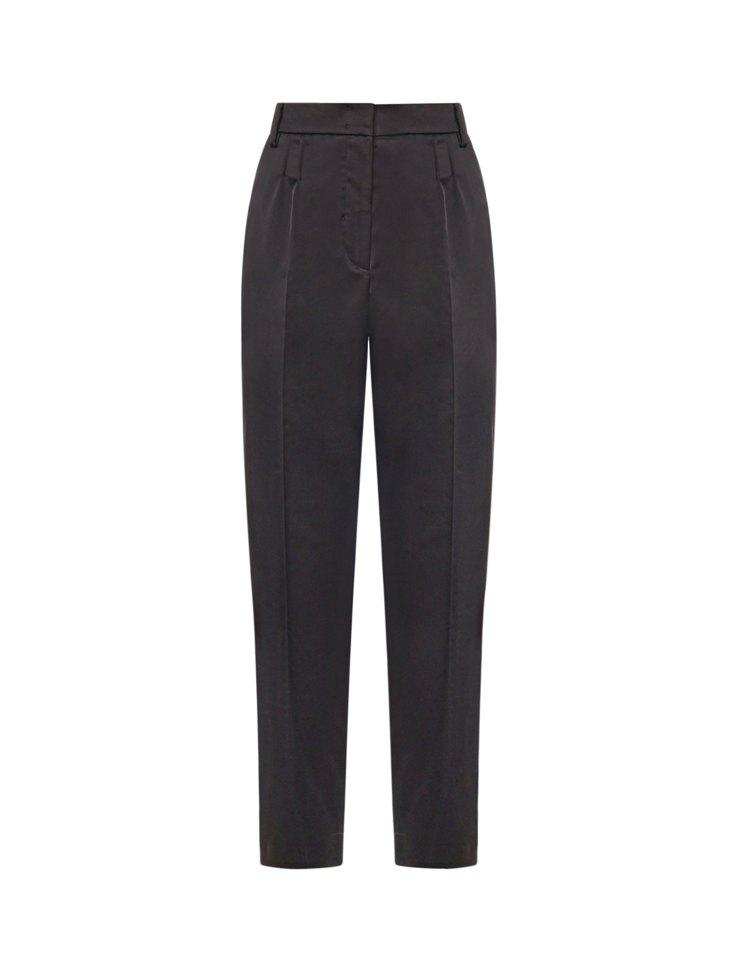 Pantaloni straight in raso 81AAA157 N0571899 GENNY 