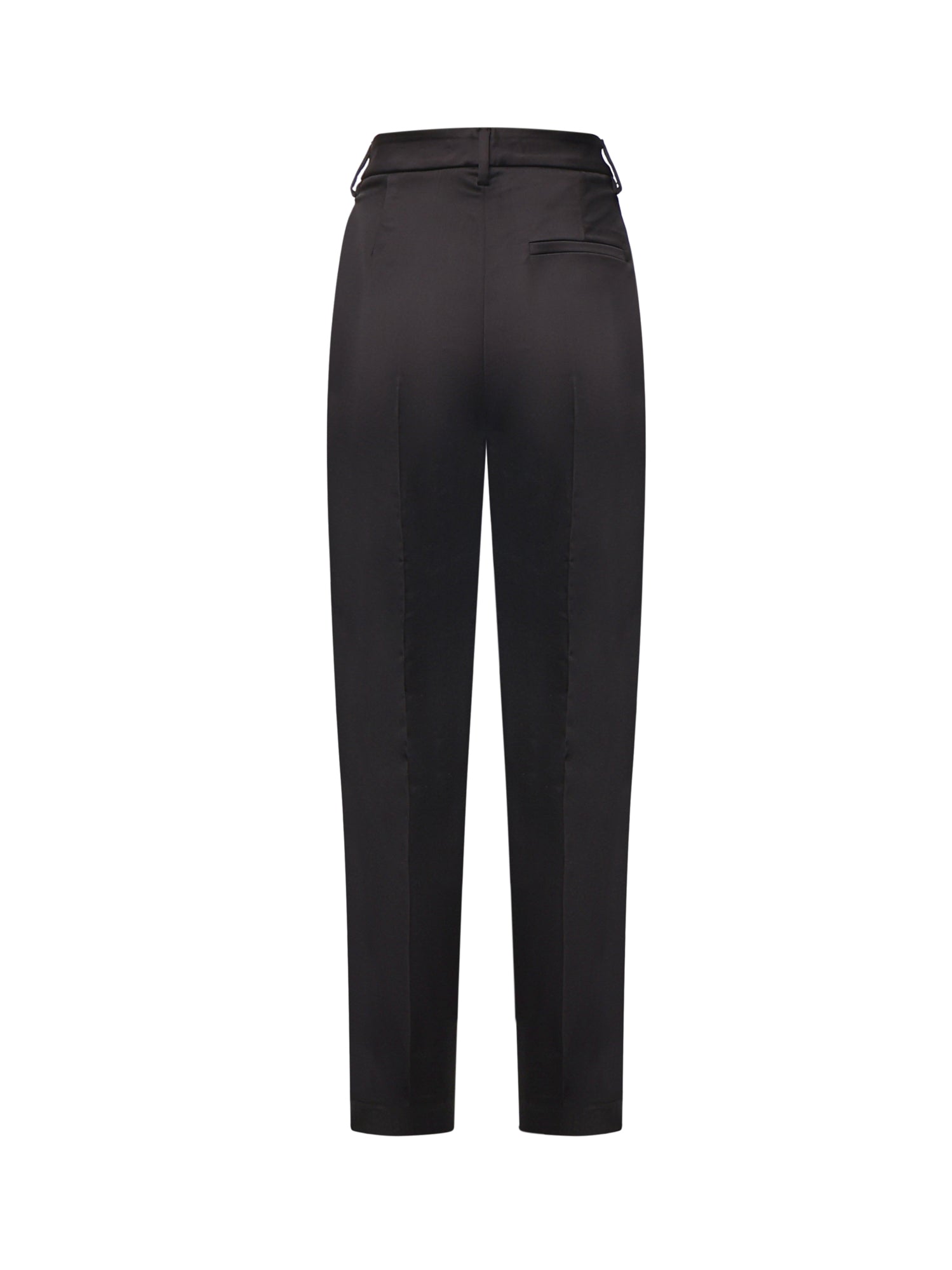 Pantaloni straight in raso 81AAA157 N0571899 GENNY 