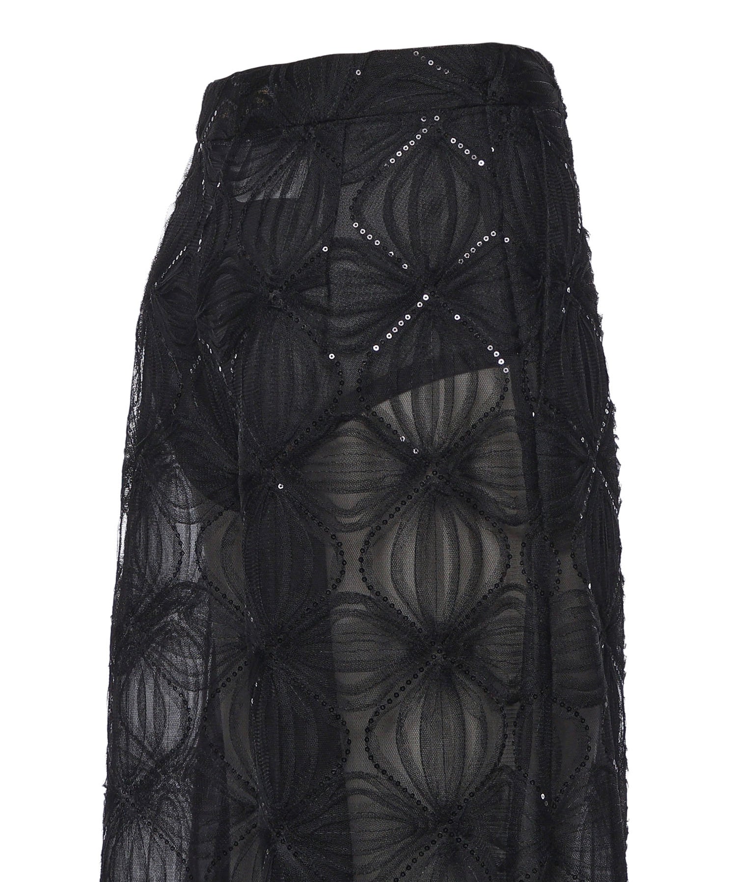 Pantaloni in tulle ricamato 81AAA164 N0466899 GENNY 