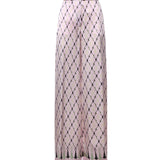 Pantaloni in seta stampati 81AAA167 NS865495 GENNY 