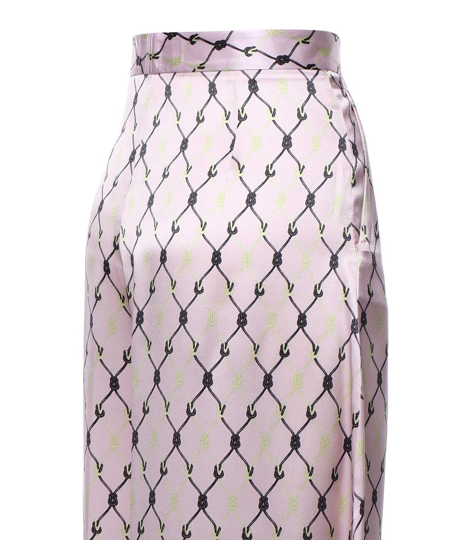 Pantaloni in seta stampati 81AAA167 NS865495 GENNY 