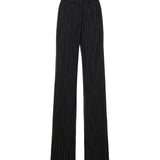 Pantaloni gessati in misto viscosa 81AAA172 N0814899 GENNY 