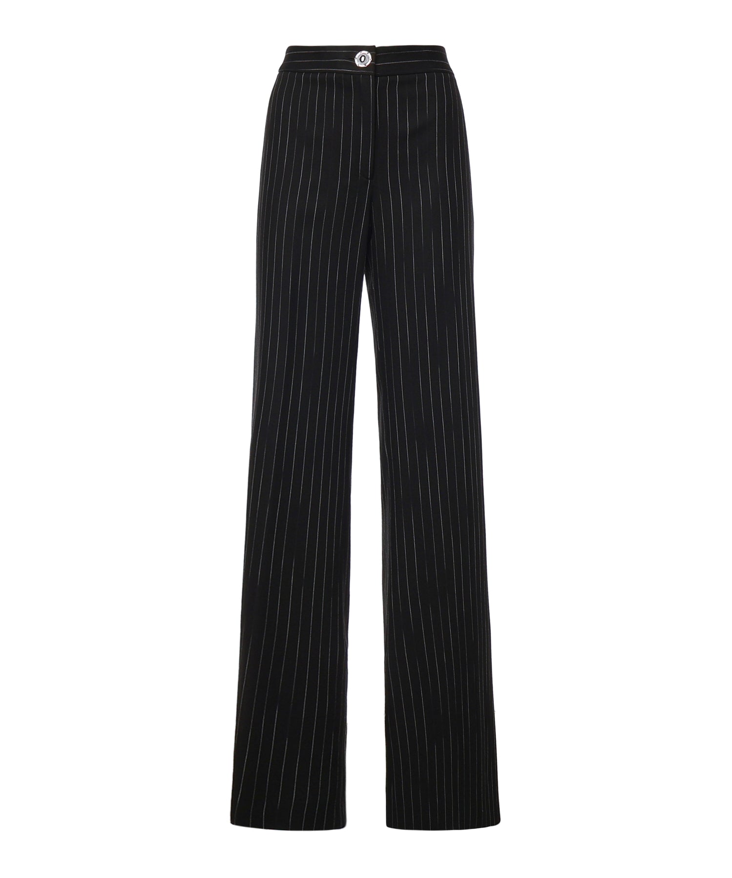 Pantaloni gessati in misto viscosa 81AAA172 N0814899 GENNY 