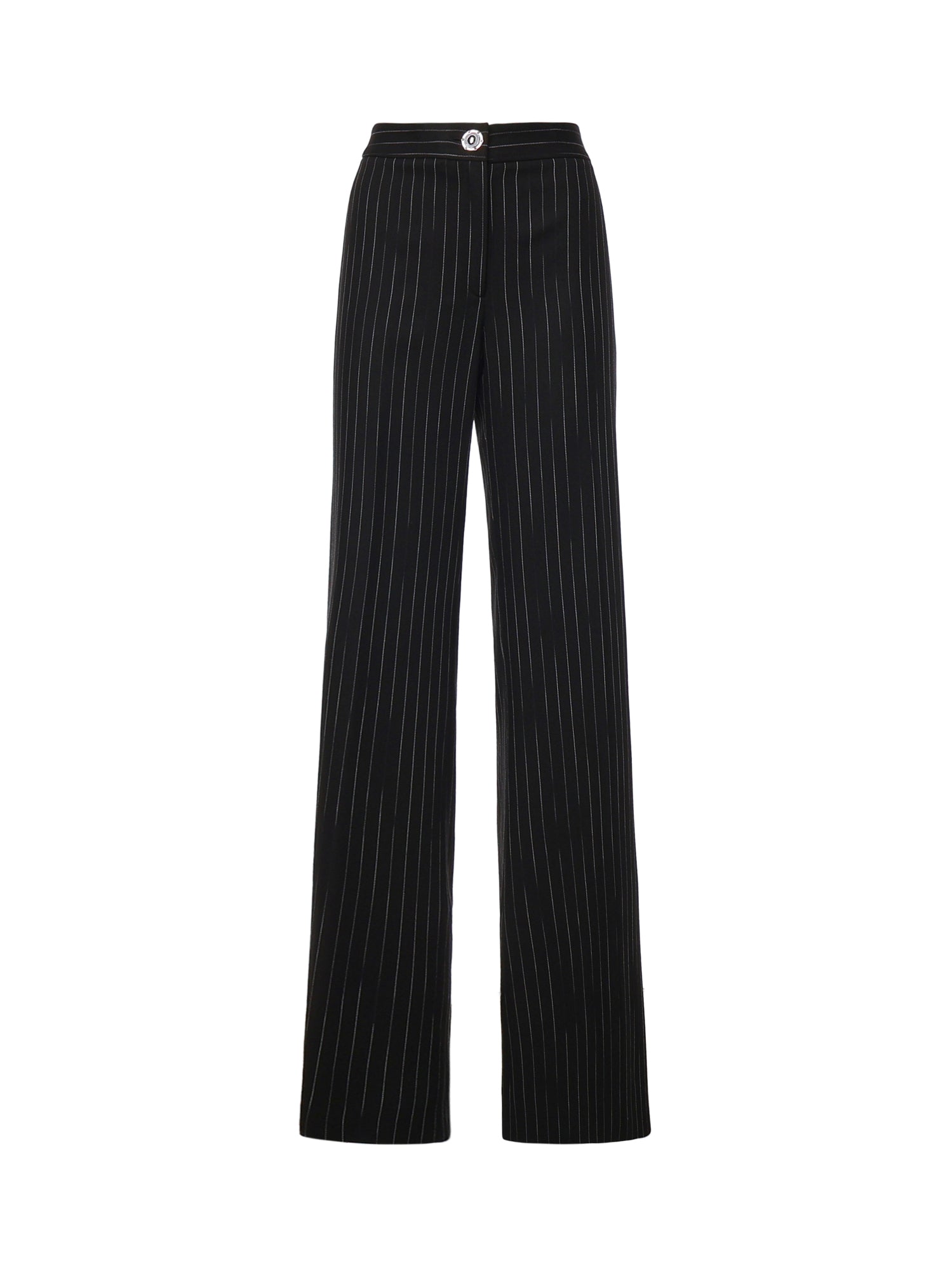 Pantaloni gessati in misto viscosa 81AAA172 N0814899 GENNY 