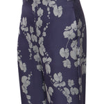Pantaloni in satin con stampa orchidee 81AAA1P6 NS923240 GENNY 