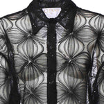 Camicia in tulle ricamato 81AAL644 N0466899 GENNY 