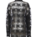 Camicia in tulle ricamato 81AAL644 N0466899 GENNY 