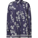 Camicia in satin con stampa orchidee 81AAL6P3 NS923240 GENNY 