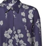 Camicia in satin con stampa orchidee 81AAL6P3 NS923240 GENNY 