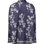 Camicia in satin con stampa orchidee 81AAL6P3 NS923240 GENNY 
