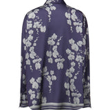 Camicia in satin con stampa orchidee 81AAL6P3 NS923240 GENNY 