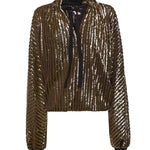 Blusa fluida con paillettes 81AAM668 JR012A1N GENNY 