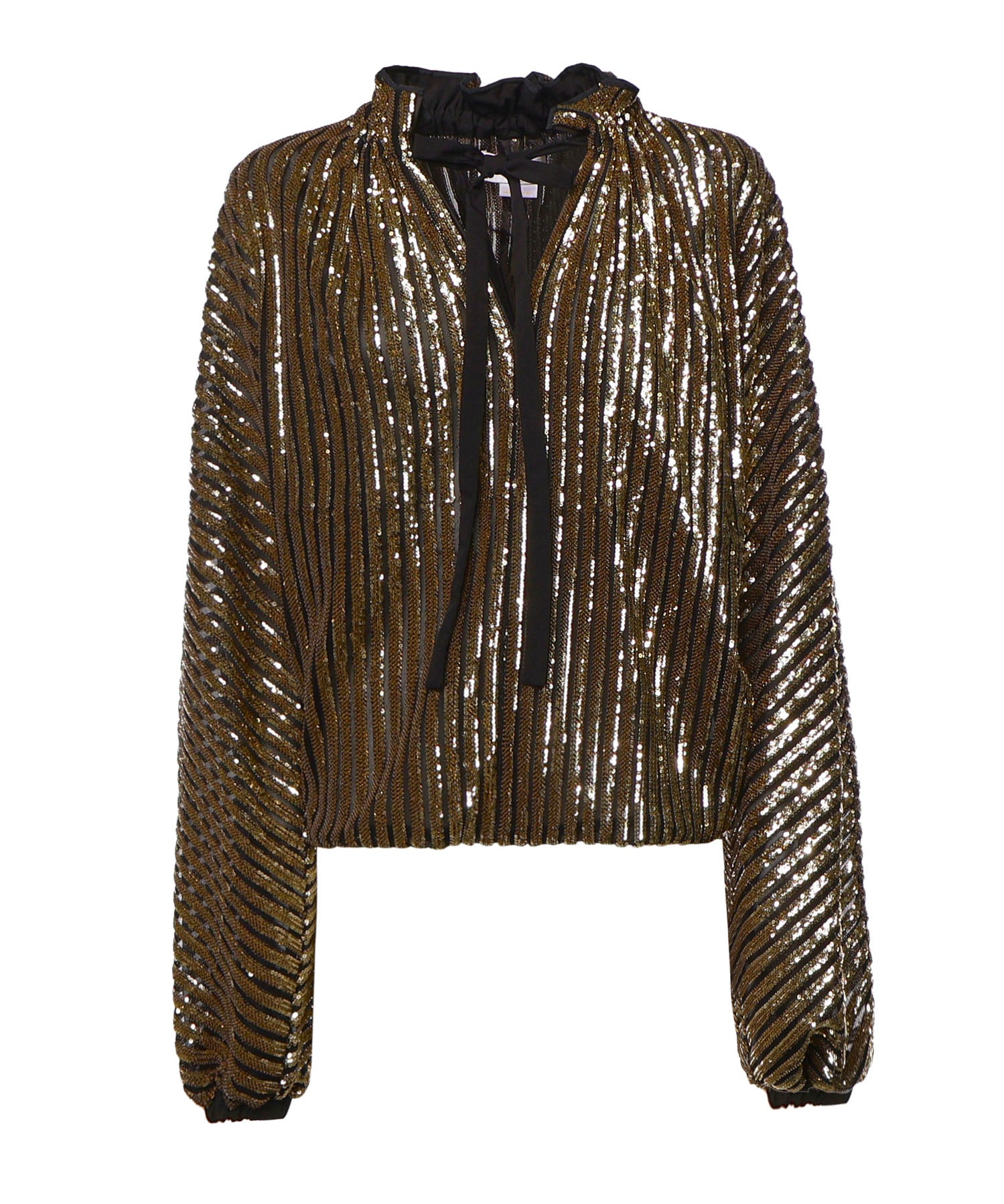Blusa fluida con paillettes 81AAM668 JR012A1N GENNY 