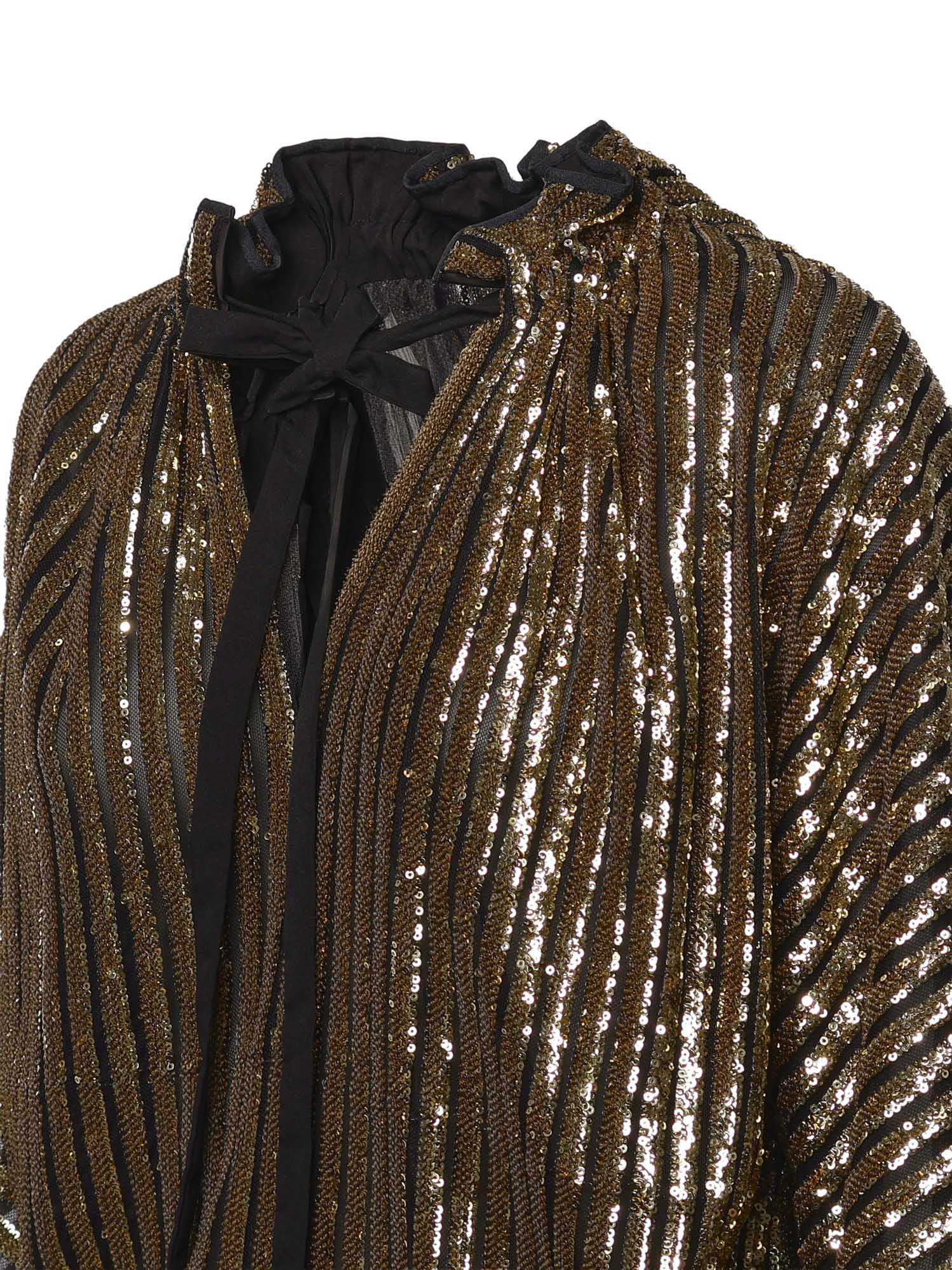 Blusa fluida con paillettes 81AAM668 JR012A1N GENNY 