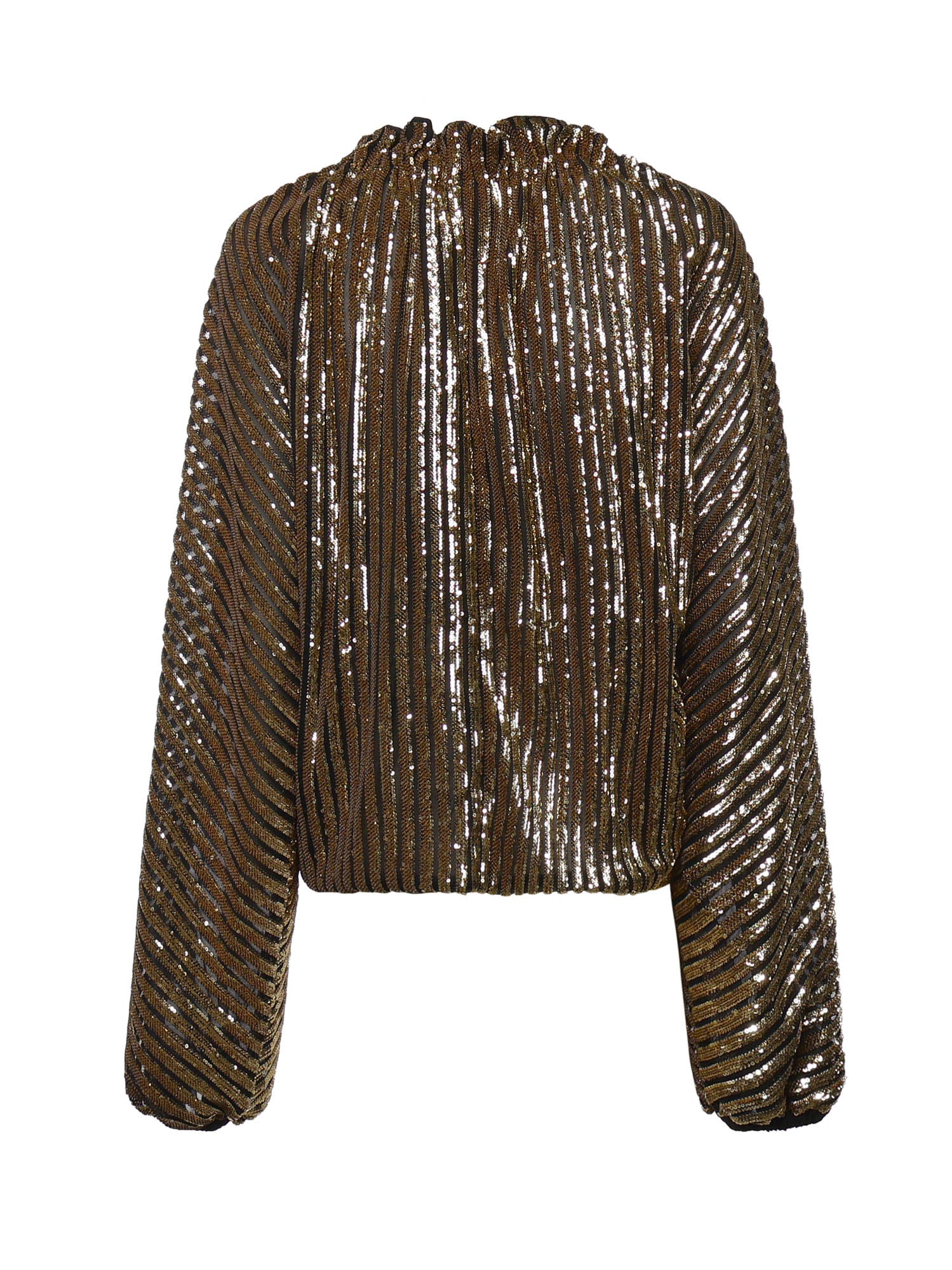 Blusa fluida con paillettes 81AAM668 JR012A1N GENNY 