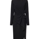 Abito midi in misto lana<BR/> 81AAO413 N0817899 GENNY 