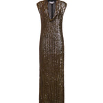 Abito lungo con paillettes 81AAO463 JR012A1N GENNY 