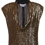 Abito lungo con paillettes 81AAO463 JR012A1N GENNY 