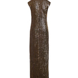 Abito lungo con paillettes 81AAO463 JR012A1N GENNY 