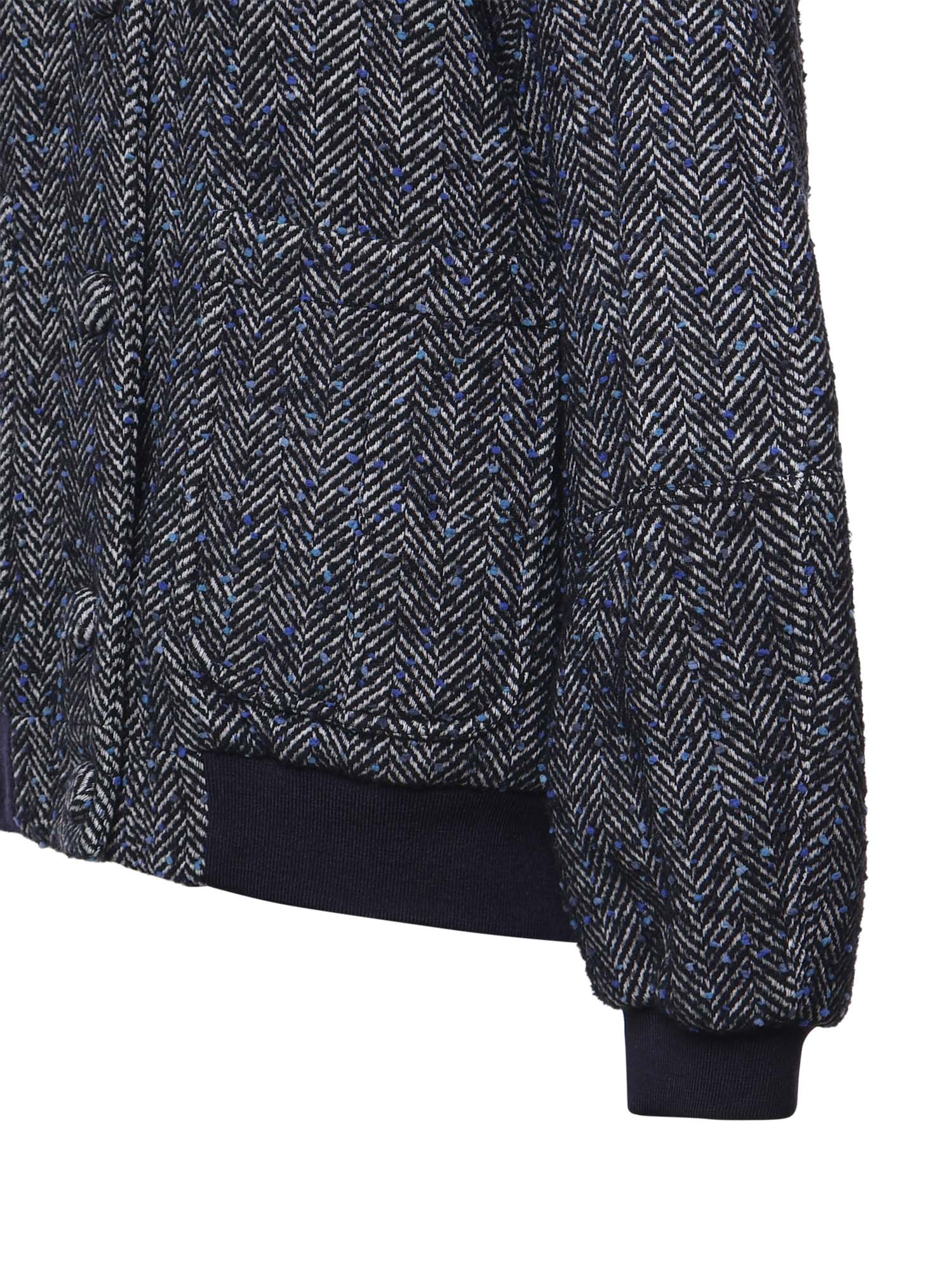 Bomber in panno di lana spigato 81AAS900 N0816240 GENNY 