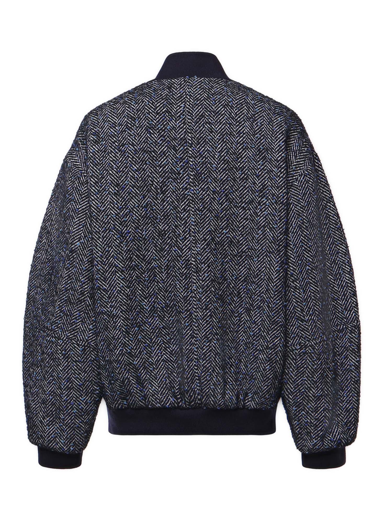 Bomber in panno di lana spigato 81AAS900 N0816240 GENNY 