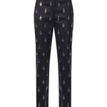 Pantaloni in lana con strass 81AJA159 N0853899 GENNY 