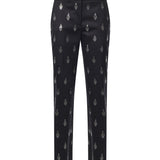 Pantaloni in lana con strass 81AJA159 N0853899 GENNY 