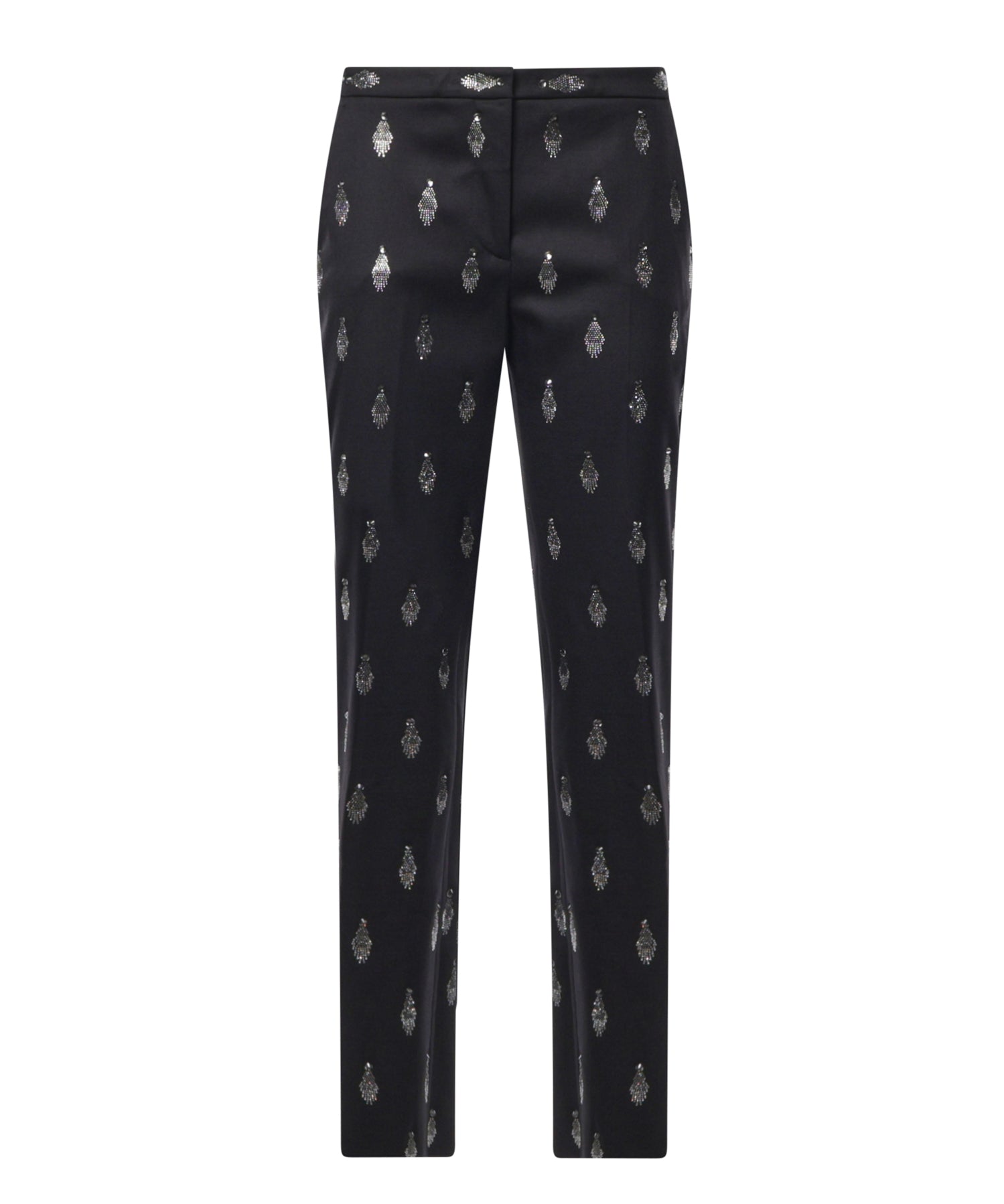 Pantaloni in lana con strass 81AJA159 N0853899 GENNY 