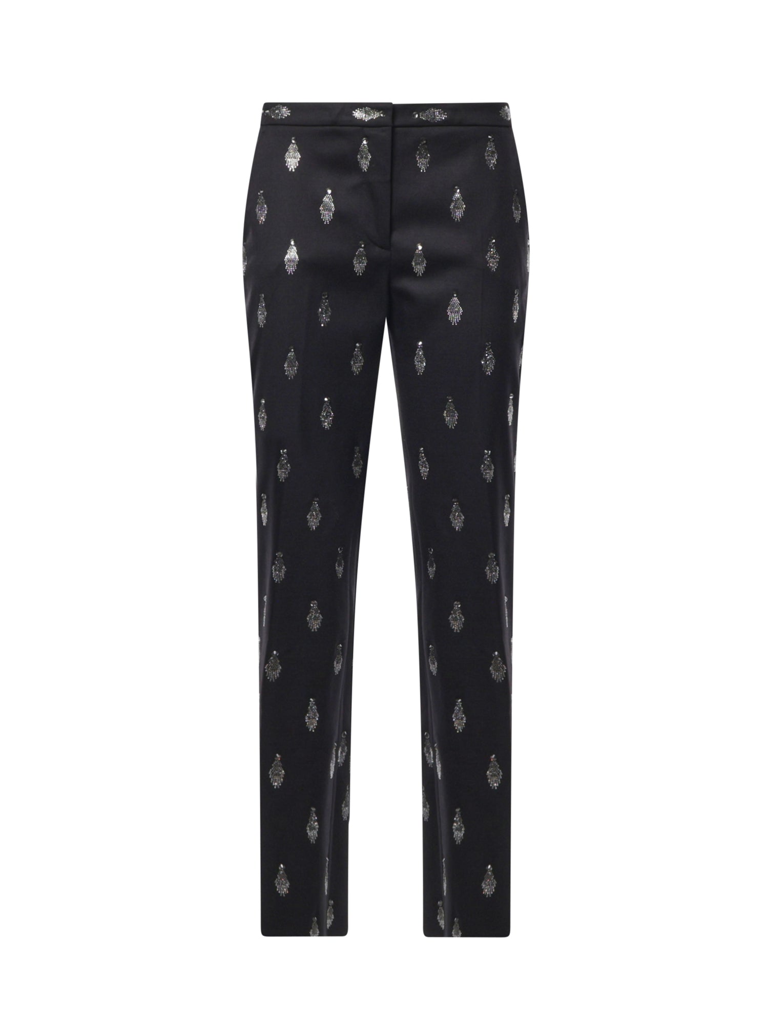 Pantaloni in lana con strass 81AJA159 N0853899 GENNY 