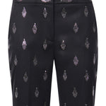 Pantaloni in lana con strass 81AJA159 N0853899 GENNY 