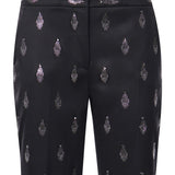Pantaloni in lana con strass 81AJA159 N0853899 GENNY 