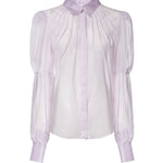 Camicia in chiffon con maniche a sbuffo 81AJL673 N0857302 GENNY 