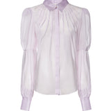 Camicia in chiffon con maniche a sbuffo 81AJL673 N0857302 GENNY 