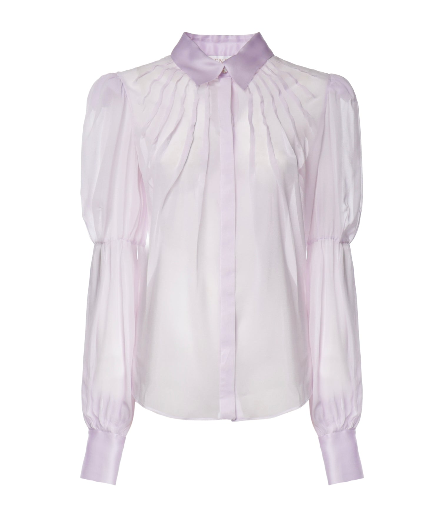 Camicia in chiffon con maniche a sbuffo 81AJL673 N0857302 GENNY 
