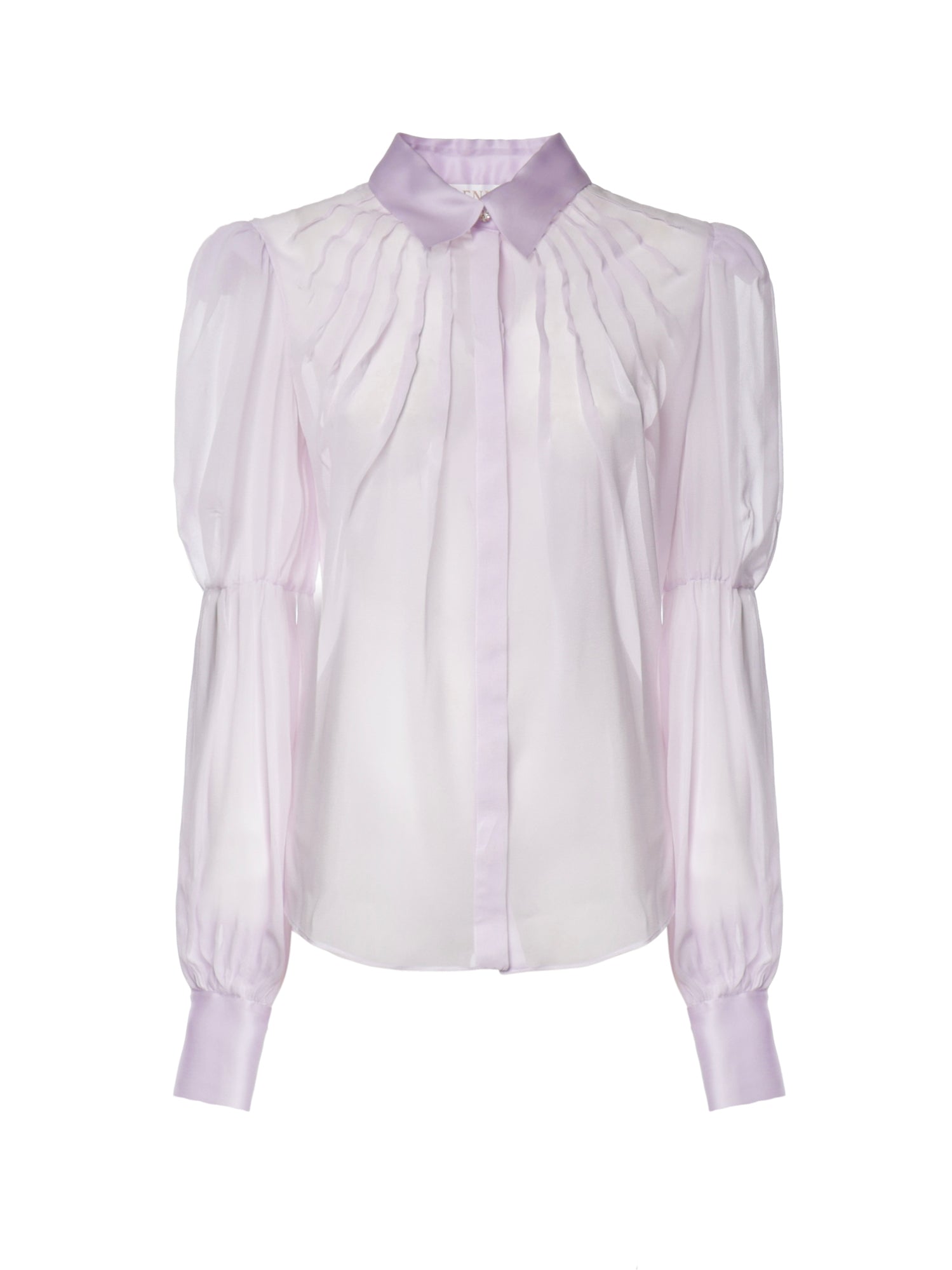 Camicia in chiffon con maniche a sbuffo 81AJL673 N0857302 GENNY 